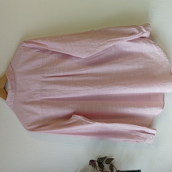 Vincente Milan New York Paris Textured Pullover Collared Cotton Pastel Shirt L - Picture 5 of 7